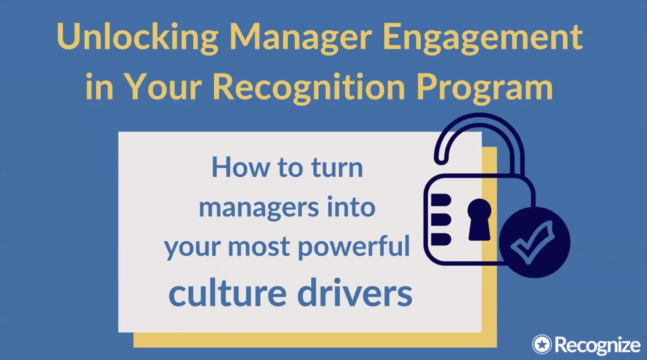 Unlocking Manager Engagement in Your Recognition Program