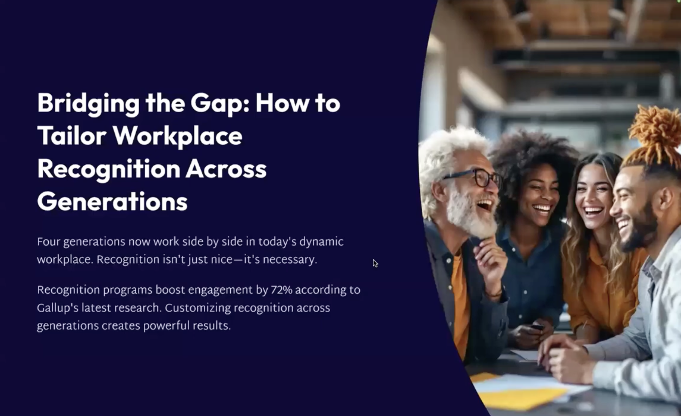 Bridging the Gap: How to Tailor Workplace Recognition Across Generations